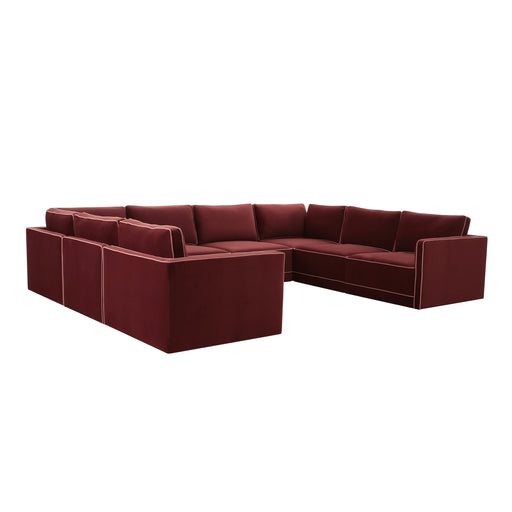 Willow 8-Piece Performance Velvet Modular Large U Sectional - Dream Home Furniture & Mattress (Waite Park, MN)
