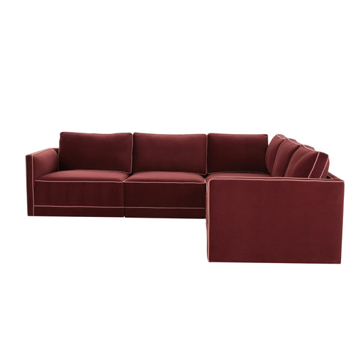 Willow 5-Piece Performance Velvet Modular L Sectional - Dream Home Furniture & Mattress (Waite Park, MN)