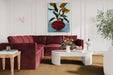 Willow 5-Piece Performance Velvet Modular L Sectional - Dream Home Furniture & Mattress (Waite Park, MN)