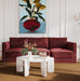 Willow 105" Performance Velvet Modular Sofa - Dream Home Furniture & Mattress (Waite Park, MN)