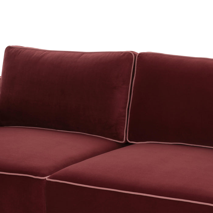 Willow 105" Performance Velvet Modular Sofa - Dream Home Furniture & Mattress (Waite Park, MN)