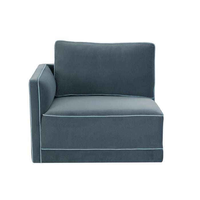 Willow Performance Velvet Modular LAF Corner Chair - Dream Home Furniture & Mattress (Waite Park, MN)