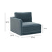 Willow Performance Velvet Modular LAF Corner Chair - Dream Home Furniture & Mattress (Waite Park, MN)