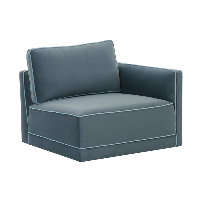 Willow Performance Velvet Modular RAF Corner Chair - Dream Home Furniture & Mattress (Waite Park, MN)