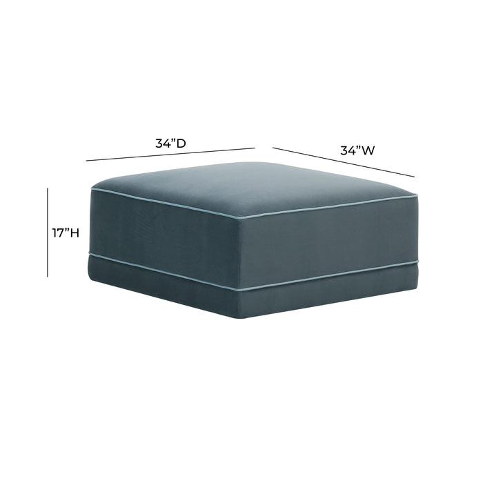 Willow Performance Velvet Modular Ottoman - Dream Home Furniture & Mattress (Waite Park, MN)