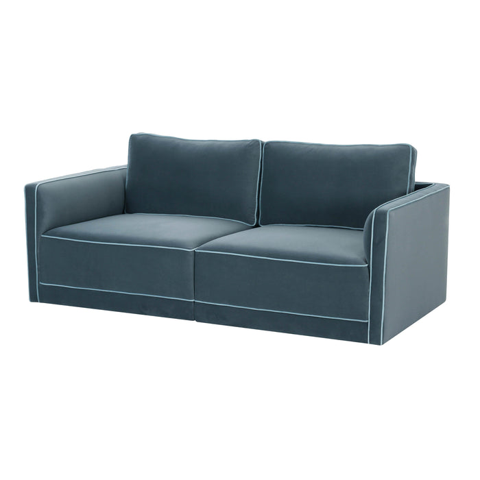 Willow 74" Performance Velvet Modular Loveseat