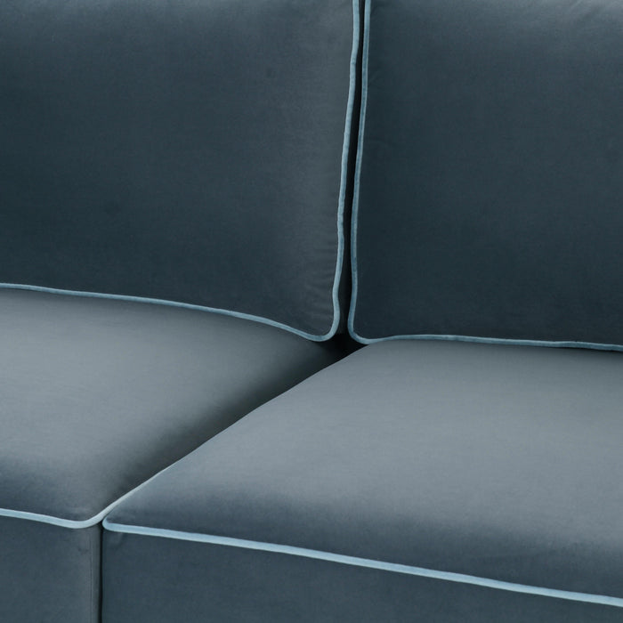 Willow 105" Performance Velvet Modular Sofa - Dream Home Furniture & Mattress (Waite Park, MN)