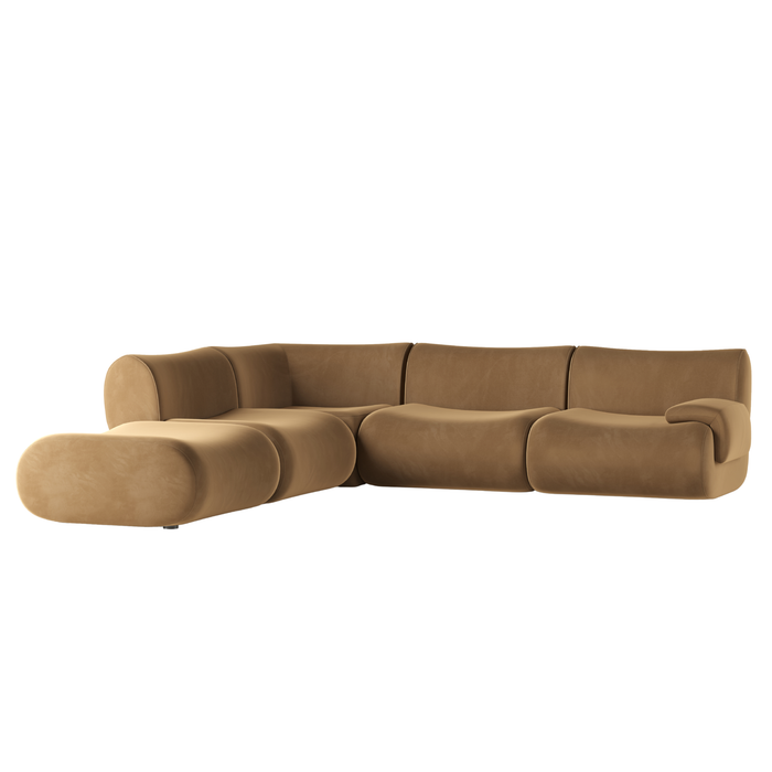 Zenith 5-Piece Performance Velvet Modular Sectional - Dream Home Furniture & Mattress (Waite Park, MN)