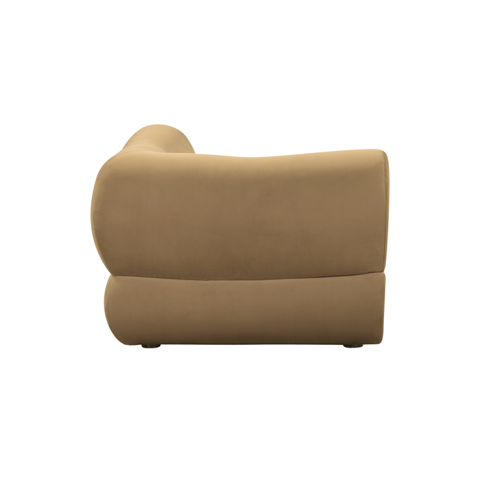 Zenith Latte Brown Performance Velvet Corner Wedge - Dream Home Furniture & Mattress (Waite Park, MN)