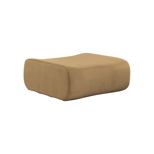 Zenith Latte Brown Performance Velvet Ottoman - Dream Home Furniture & Mattress (Waite Park, MN)