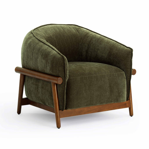 Piedmont Upcycled Contract-Grade Chenille Accent Chair - Dream Home Furniture & Mattress (Waite Park, MN)