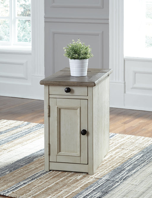 Bolanburg Chairside End Table with USB Ports & Outlets - Dream Home Furniture & Mattress (Waite Park, MN)