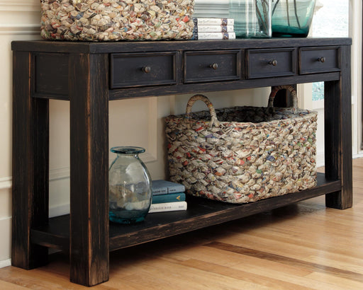Gavelston Sofa/Console Table - Dream Home Furniture & Mattress (Waite Park, MN)