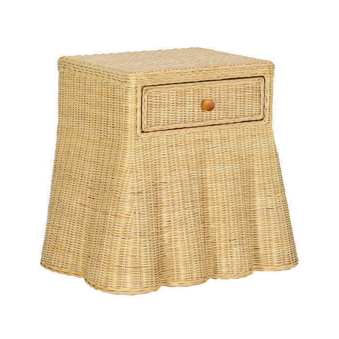 Pentra 25" Natural Rattan Nightstand With Drawer - Dream Home Furniture & Mattress (Waite Park, MN)