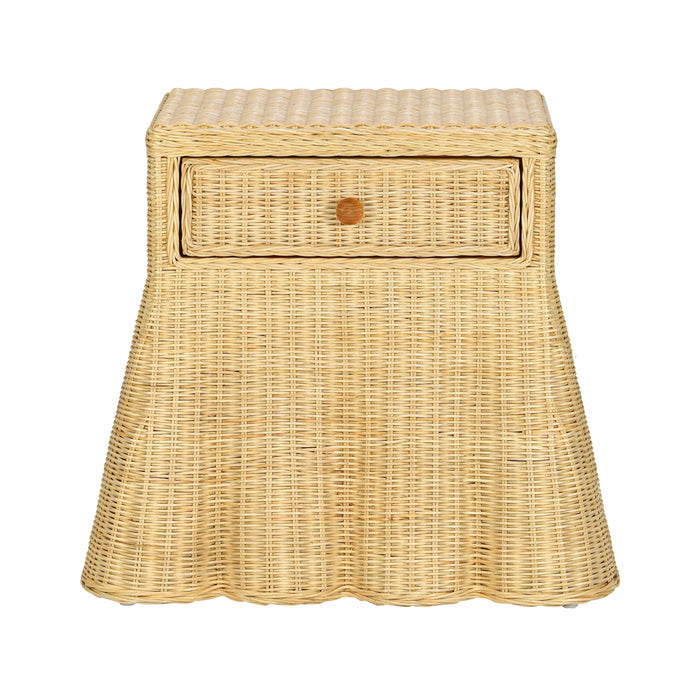 Pentra 25" Natural Rattan Nightstand With Drawer - Dream Home Furniture & Mattress (Waite Park, MN)