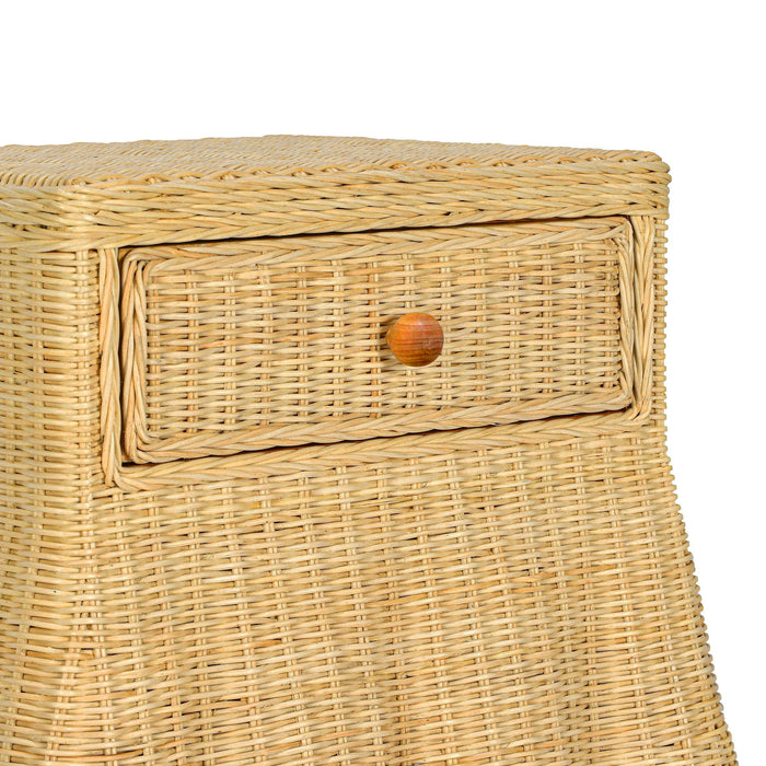 Pentra 25" Natural Rattan Nightstand With Drawer - Dream Home Furniture & Mattress (Waite Park, MN)