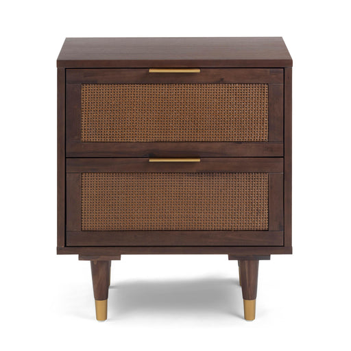 Sierra 22" Cane 2-Drawer Nightstand - Dream Home Furniture & Mattress (Waite Park, MN)