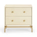 Pesce 25" Faux Shagreen 2-Drawer Nightstand - Dream Home Furniture & Mattress (Waite Park, MN)