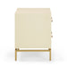 Pesce 25" Faux Shagreen 2-Drawer Nightstand - Dream Home Furniture & Mattress (Waite Park, MN)