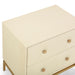 Pesce 25" Faux Shagreen 2-Drawer Nightstand - Dream Home Furniture & Mattress (Waite Park, MN)