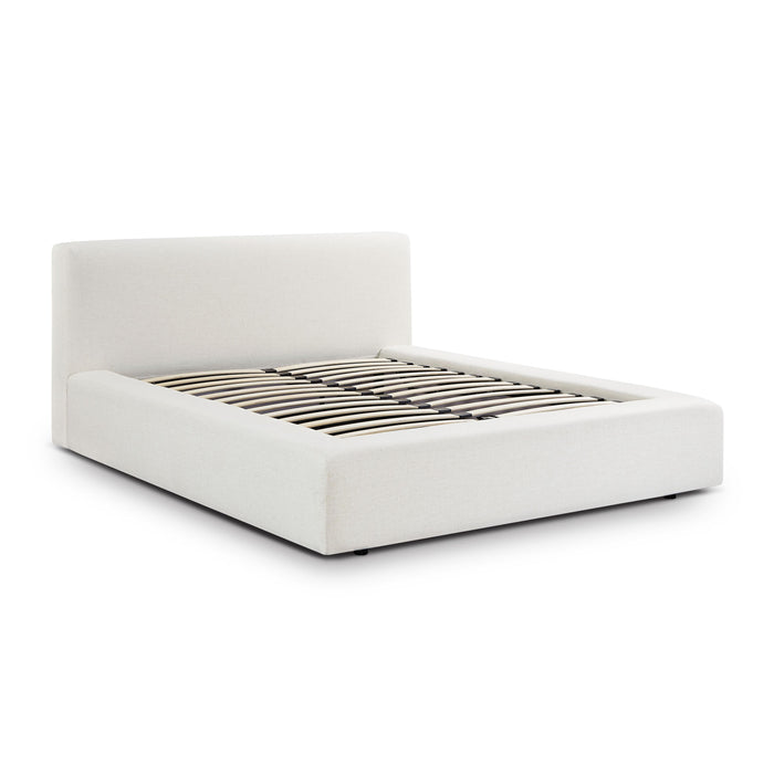 Meena Cream Upcycled Performance Linen Storage Bed