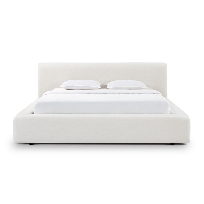 Meena Cream Upcycled Performance Linen Storage Bed