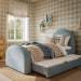 Moon Chambray Blue Performance Chenille Twin Trundle Bed - Dream Home Furniture & Mattress (Waite Park, MN)