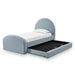 Moon Chambray Blue Performance Chenille Twin Trundle Bed - Dream Home Furniture & Mattress (Waite Park, MN)