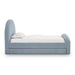 Moon Chambray Blue Performance Chenille Twin Trundle Bed - Dream Home Furniture & Mattress (Waite Park, MN)