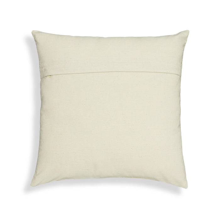 Tulip 20" Embroidered Floral Wool Square Throw Pillow Cover