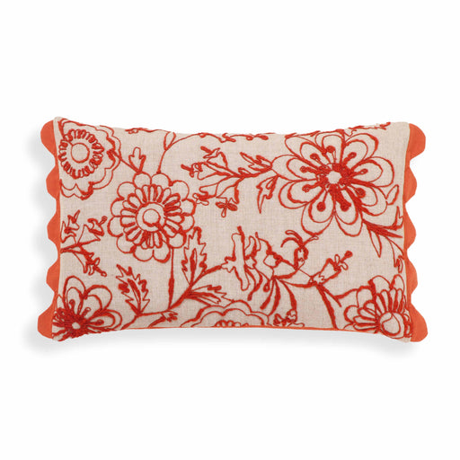 Portia 20"X12" Embroidered Cotton Flex Throw Pillow Cover - Dream Home Furniture & Mattress (Waite Park, MN)