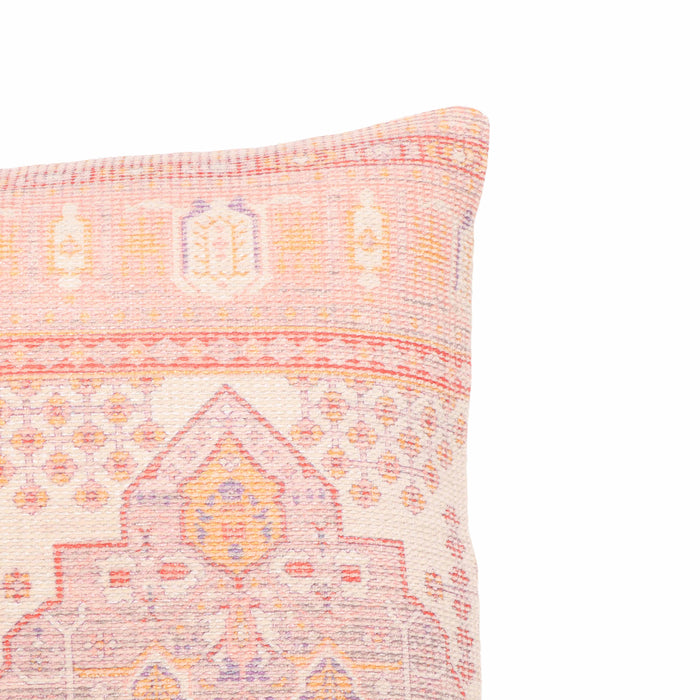 Persia 20" Pink Square Throw Pillow Cover