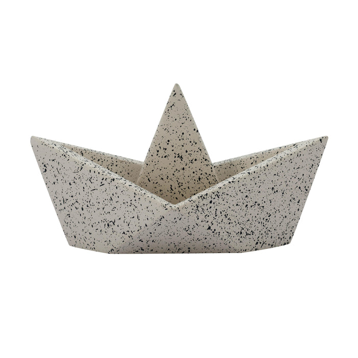 Gabby Speckled Cream Sailboat Catchall - Dream Home Furniture & Mattress (Waite Park, MN)