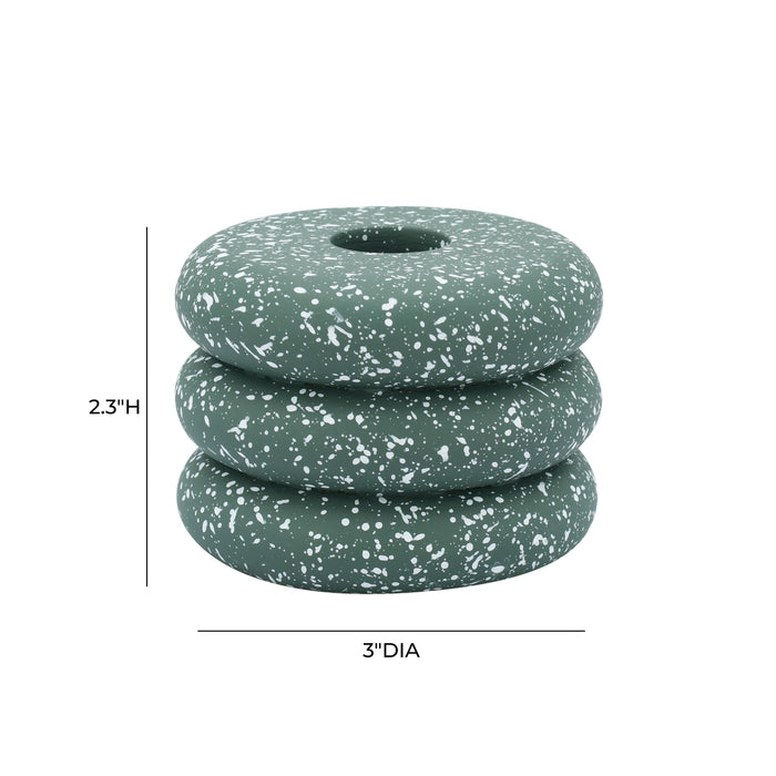 Gabby Speckled Stacked Candleholder - Dream Home Furniture & Mattress (Waite Park, MN)