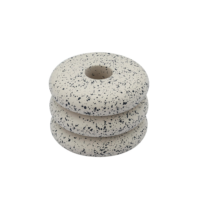 Gabby Speckled Stacked Candleholder - Dream Home Furniture & Mattress (Waite Park, MN)