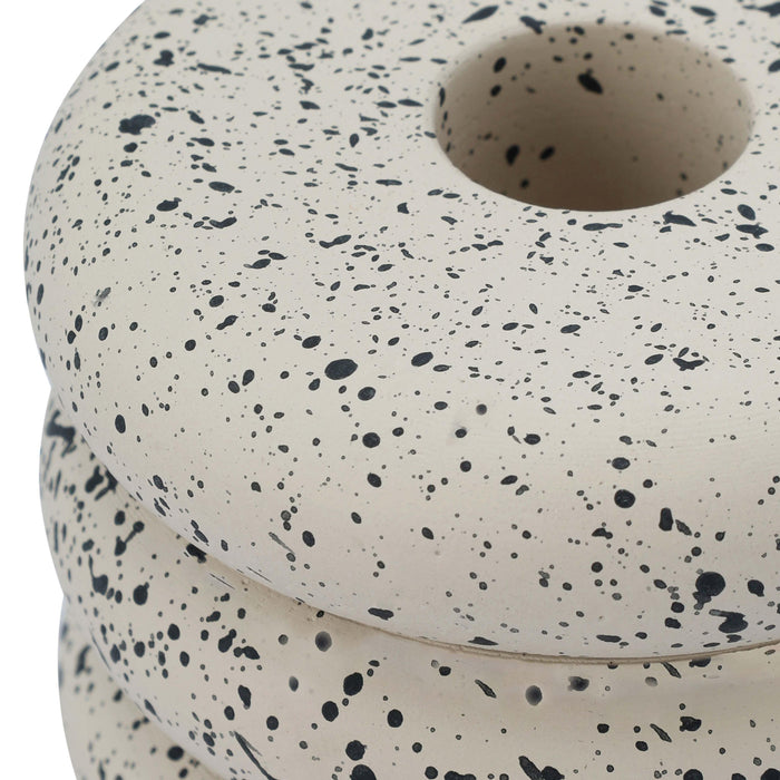Gabby Speckled Stacked Candleholder - Dream Home Furniture & Mattress (Waite Park, MN)