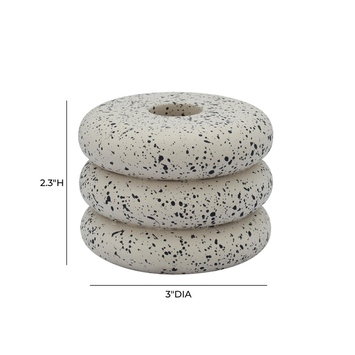 Gabby Speckled Stacked Candleholder - Dream Home Furniture & Mattress (Waite Park, MN)