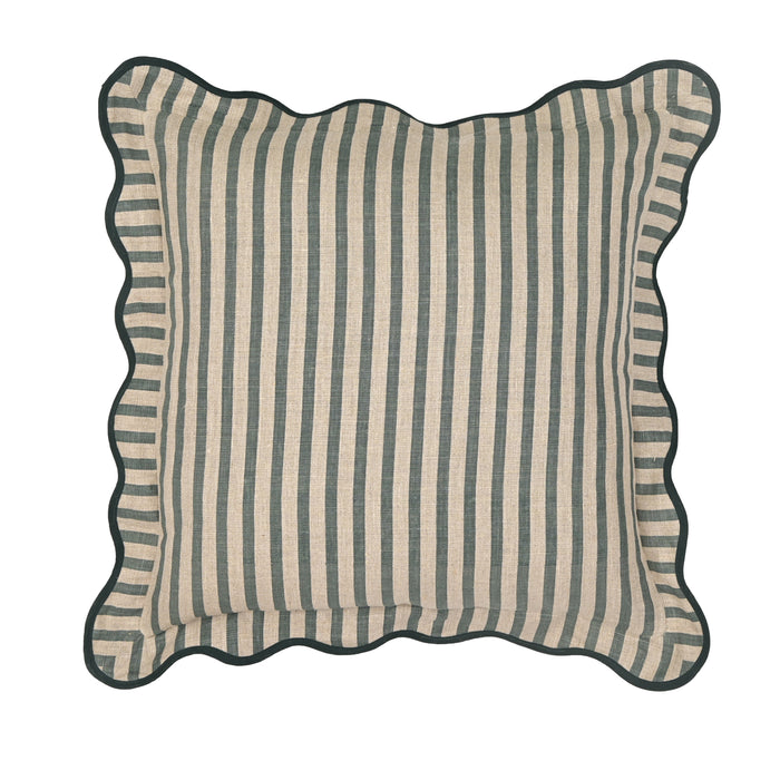Striped 20" Linen Throw Pillow
