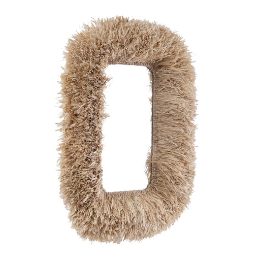Palm 29.6"x43.4" Natural Sisal Rectangular Wall Mirror - Dream Home Furniture & Mattress (Waite Park, MN)