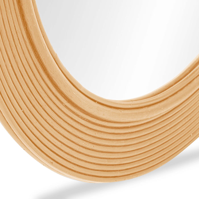 Tanya 43.5" Rattan Round Wall Mirror - Dream Home Furniture & Mattress (Waite Park, MN)