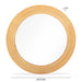 Tanya 43.5" Rattan Round Wall Mirror - Dream Home Furniture & Mattress (Waite Park, MN)