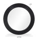Tanya 43.5" Rattan Round Wall Mirror - Dream Home Furniture & Mattress (Waite Park, MN)