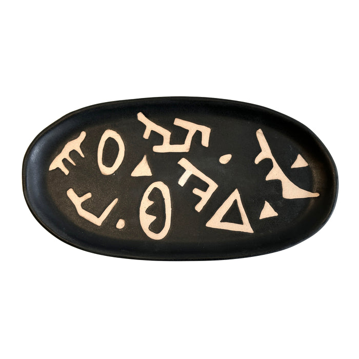 Ceramic Runes Catchall Dish
