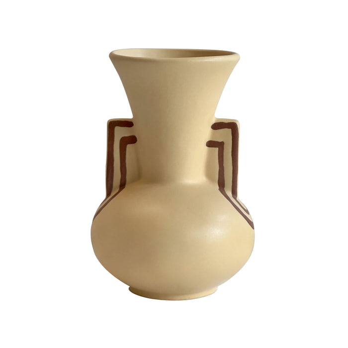 Ceramic Line Art Trumpeter Vase - Dream Home Furniture & Mattress (Waite Park, MN)