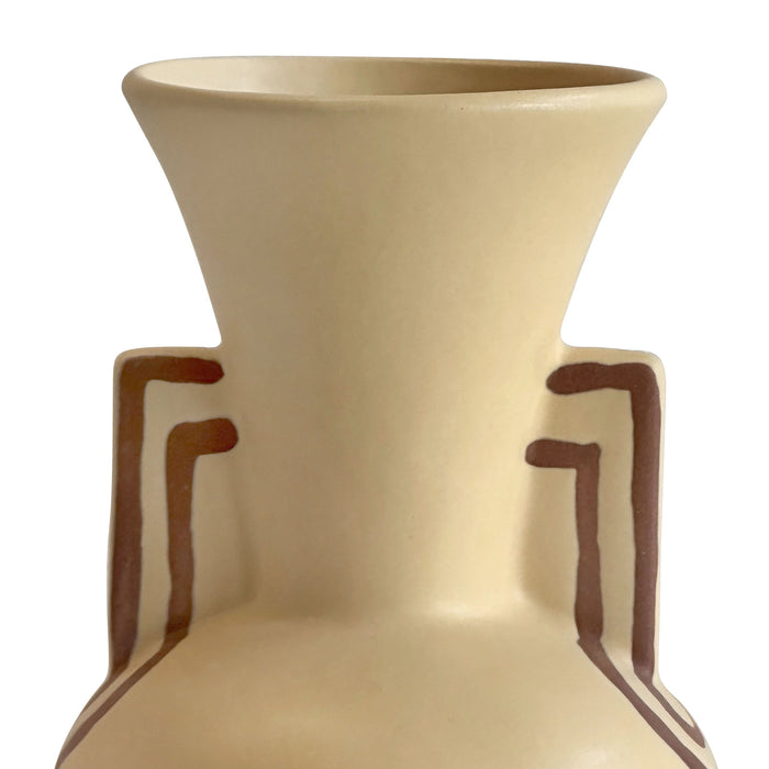 Ceramic Line Art Trumpeter Vase - Dream Home Furniture & Mattress (Waite Park, MN)