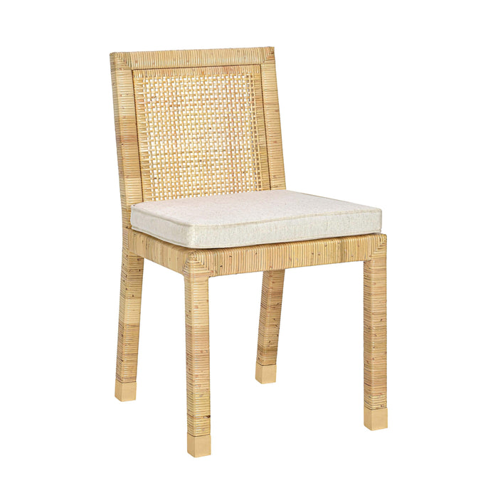 Amara Cream Contract-Grade Linen Dining Chair - Dream Home Furniture & Mattress (Waite Park, MN)