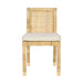 Amara Cream Contract-Grade Linen Dining Chair - Dream Home Furniture & Mattress (Waite Park, MN)