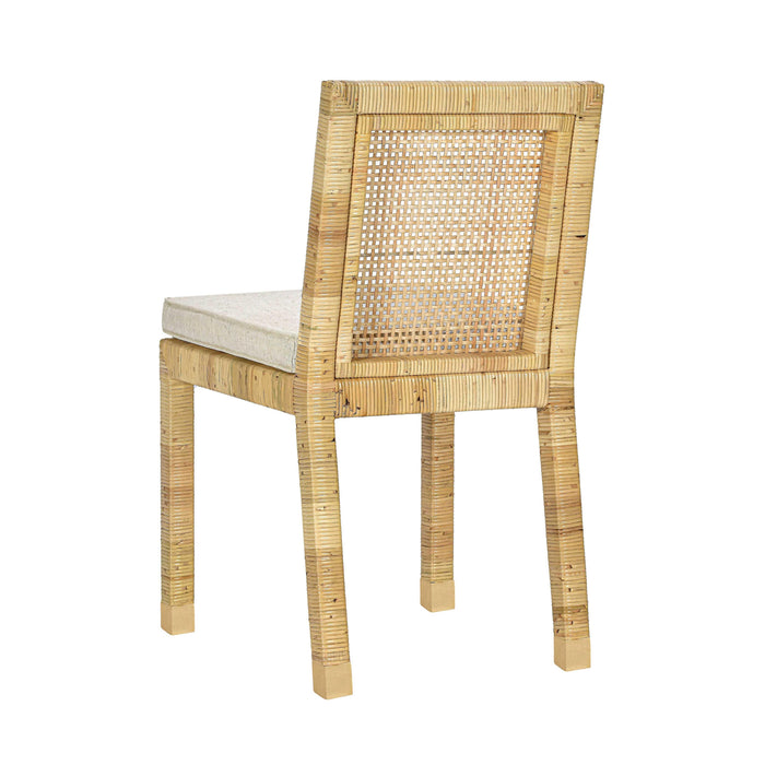 Amara Cream Contract-Grade Linen Dining Chair - Dream Home Furniture & Mattress (Waite Park, MN)