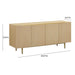 Echo 70" Washed Natural Ash Sideboard - Dream Home Furniture & Mattress (Waite Park, MN)