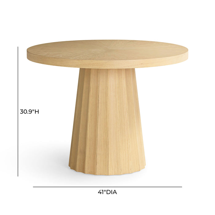 Meri Natural Round Dining Table (41"-56")